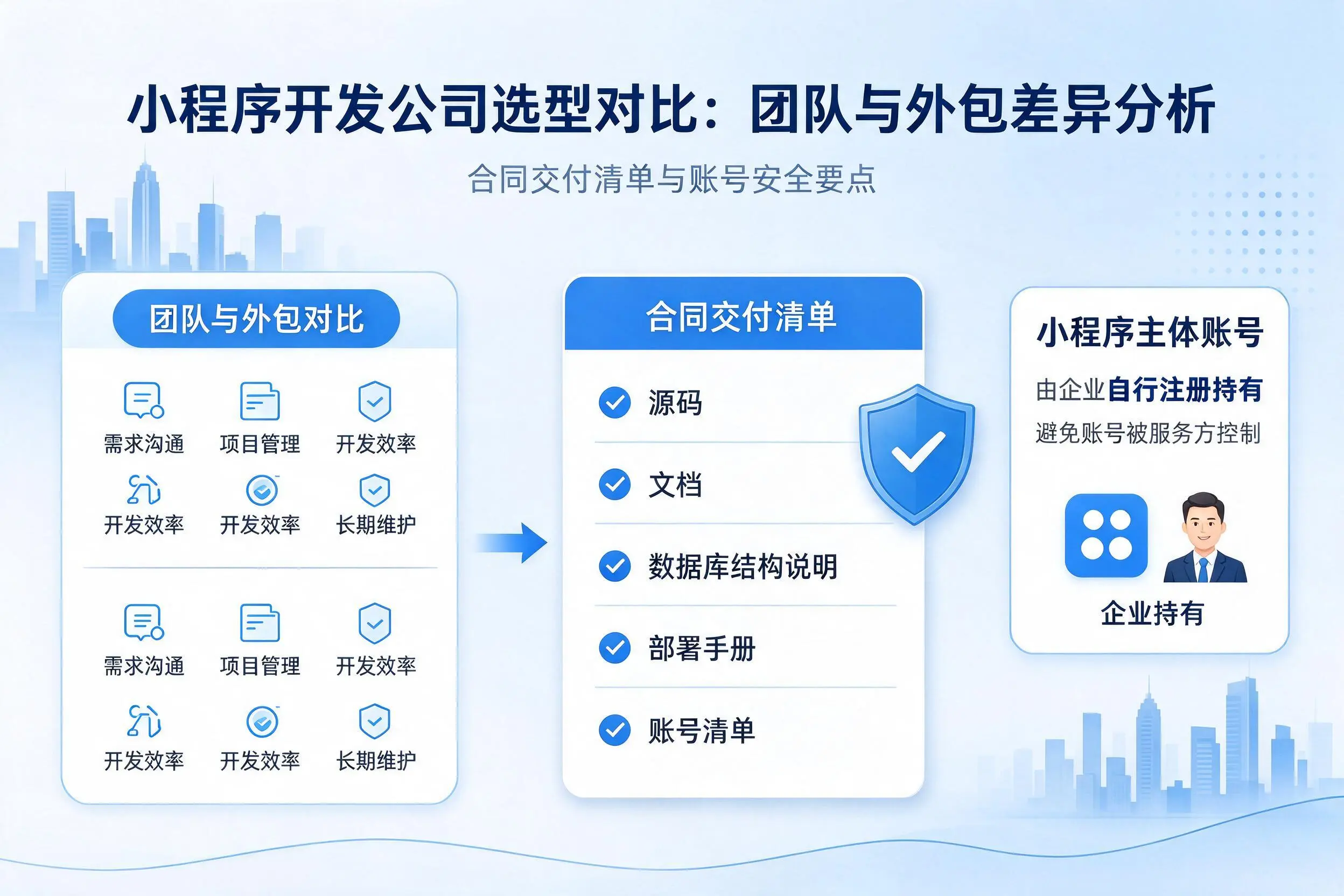 吉安小程序开发公司选型对比:团队与外包差异分析