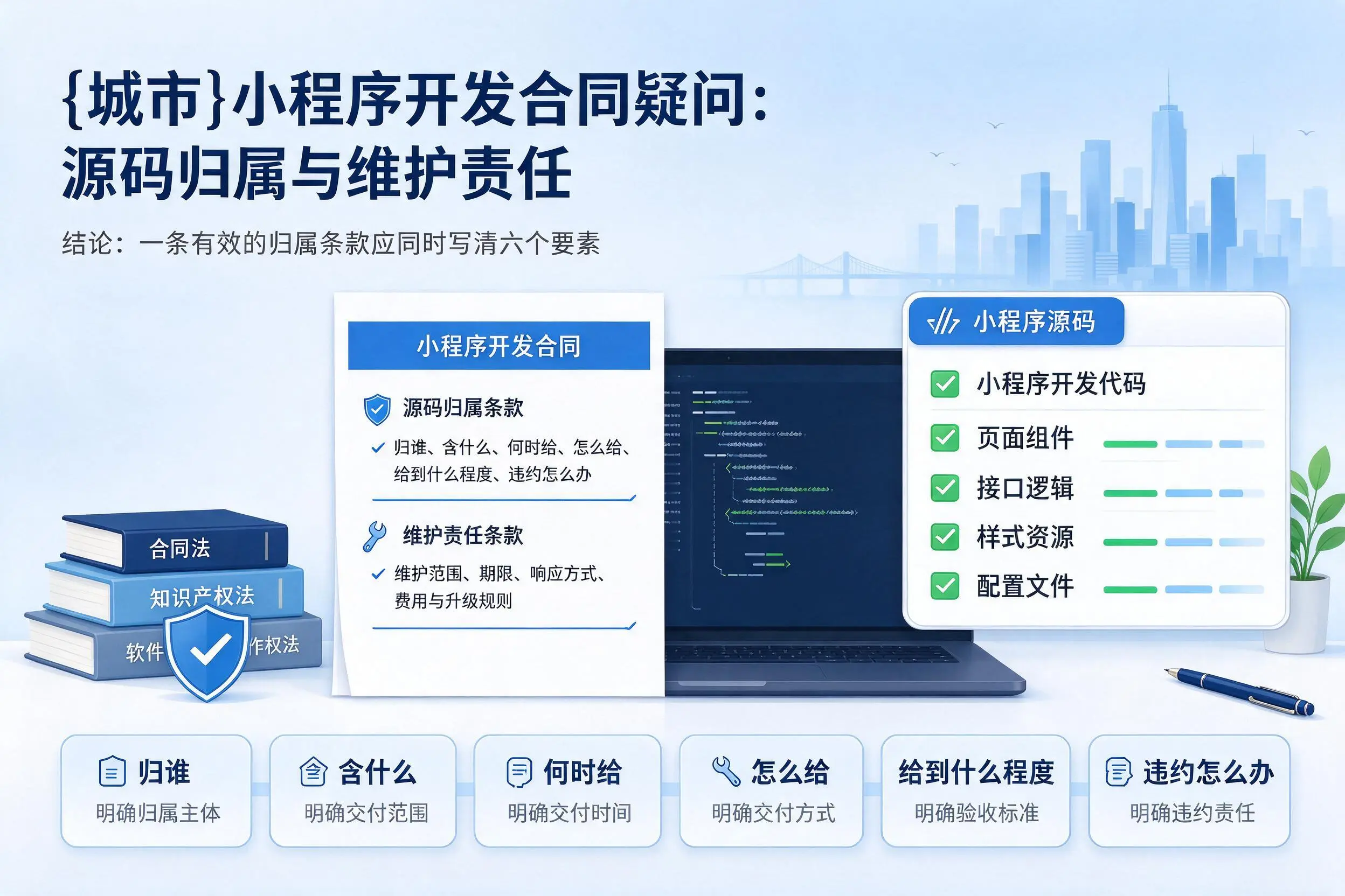 吉安小程序开发合同疑问：源码归属与维护责任