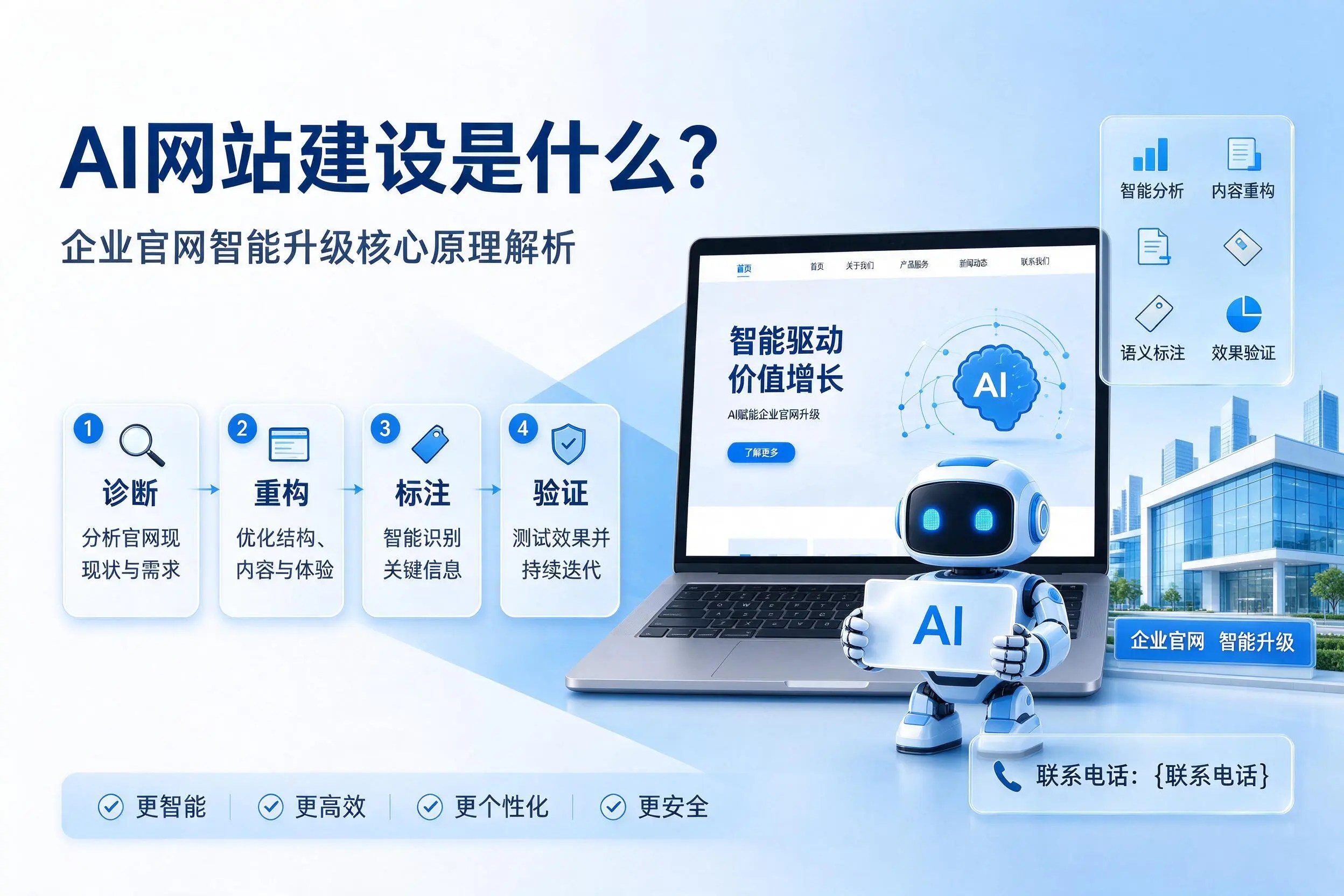 AI网站建设是什么?吉安企业官网智能升级核心原理解析