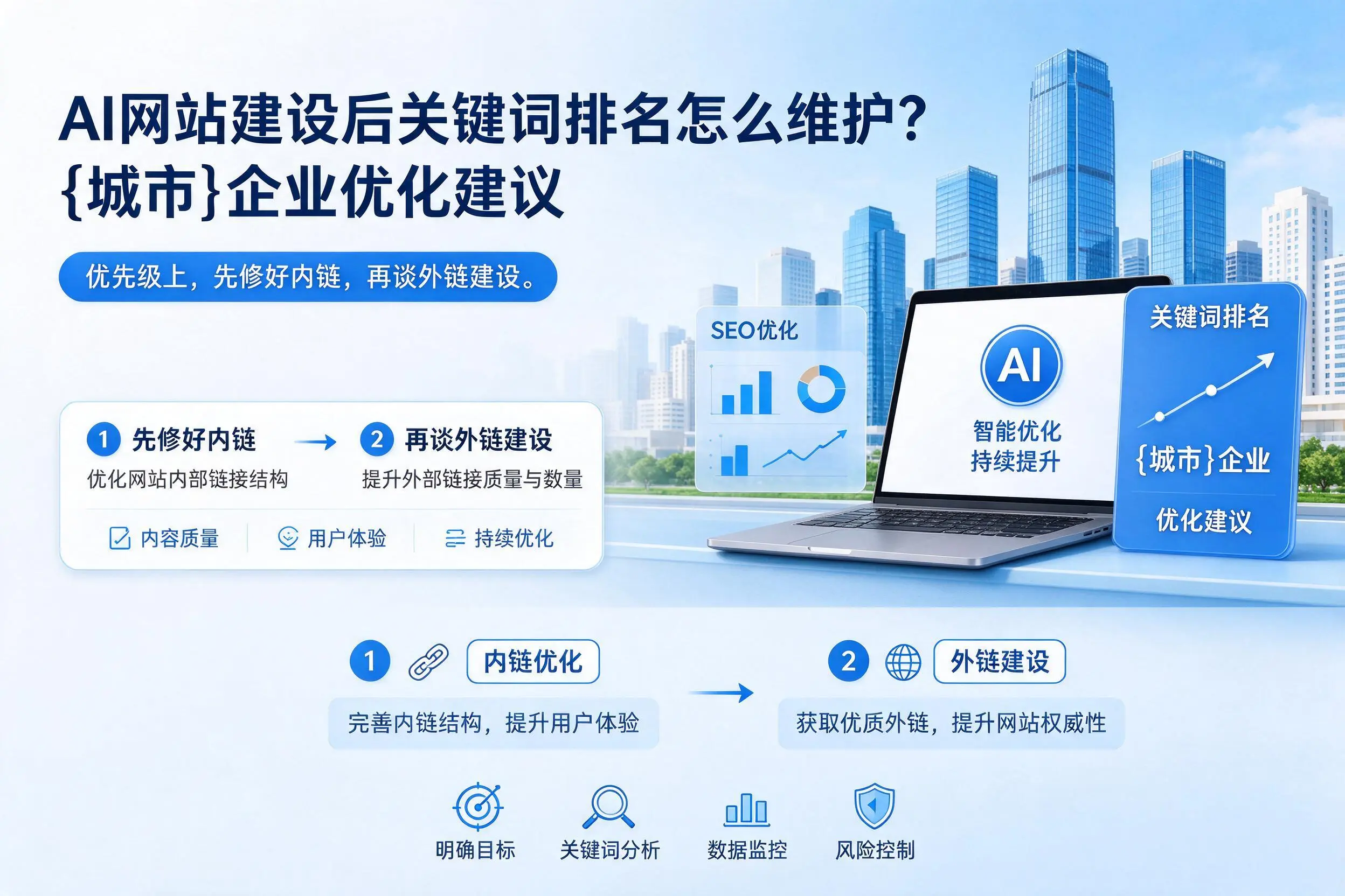 AI网站建设后关键词排名怎么维护?吉安企业优化建议